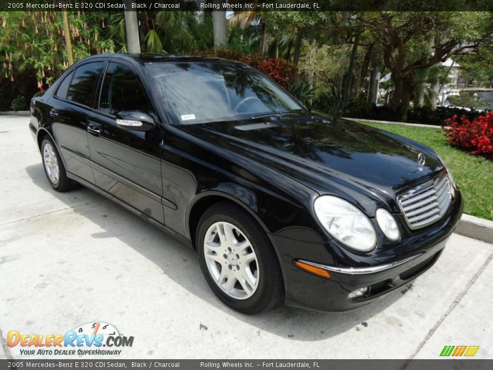 2005 Mercedes-Benz E 320 CDI Sedan Black / Charcoal Photo #11