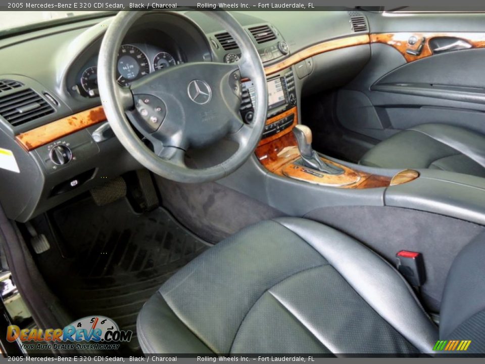 2005 Mercedes-Benz E 320 CDI Sedan Black / Charcoal Photo #14