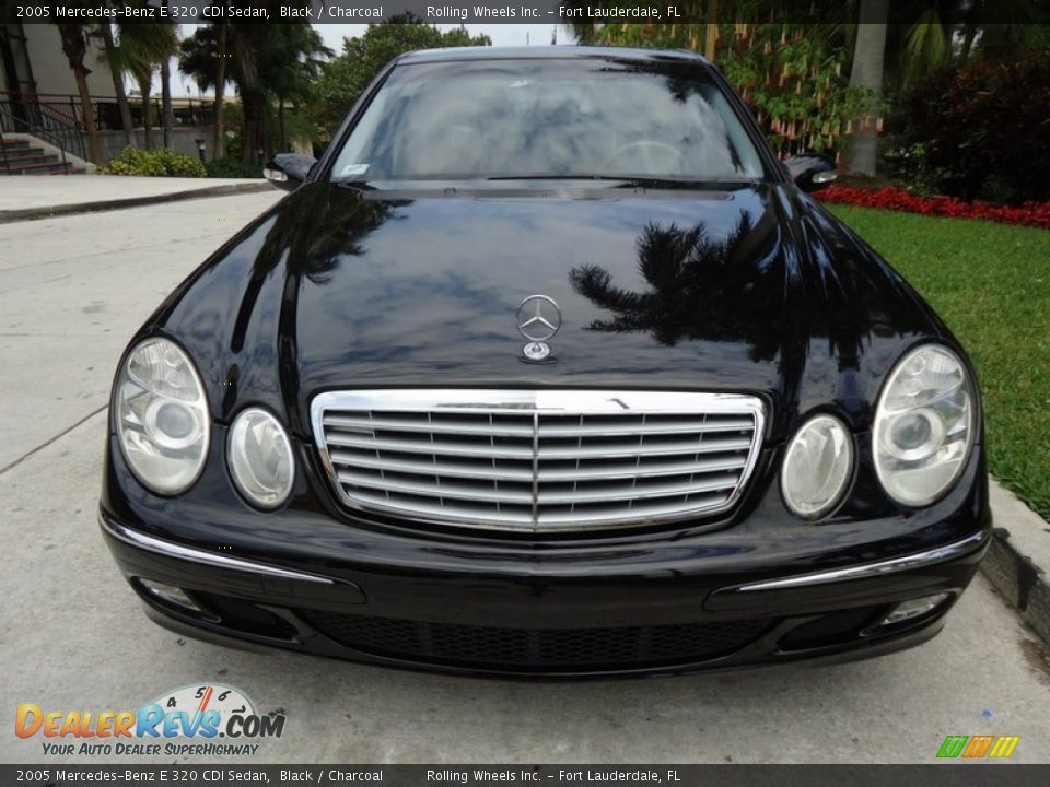 2005 Mercedes-Benz E 320 CDI Sedan Black / Charcoal Photo #28