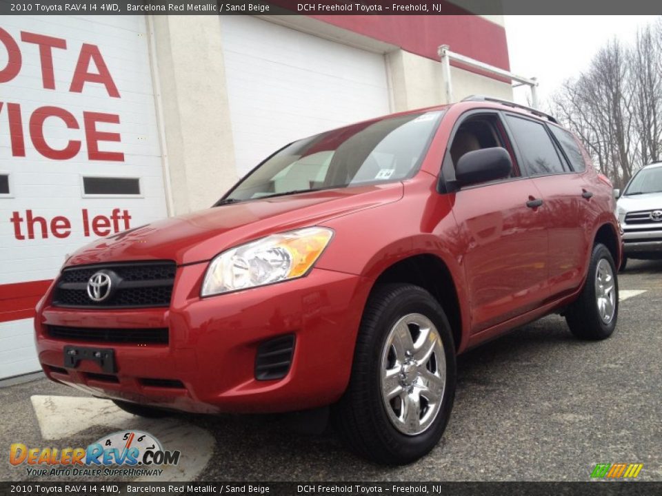2010 Toyota RAV4 I4 4WD Barcelona Red Metallic / Sand Beige Photo #1