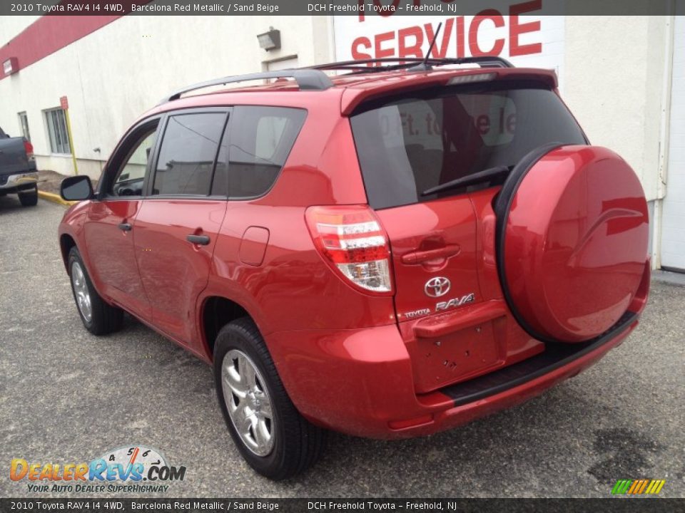 2010 Toyota RAV4 I4 4WD Barcelona Red Metallic / Sand Beige Photo #4