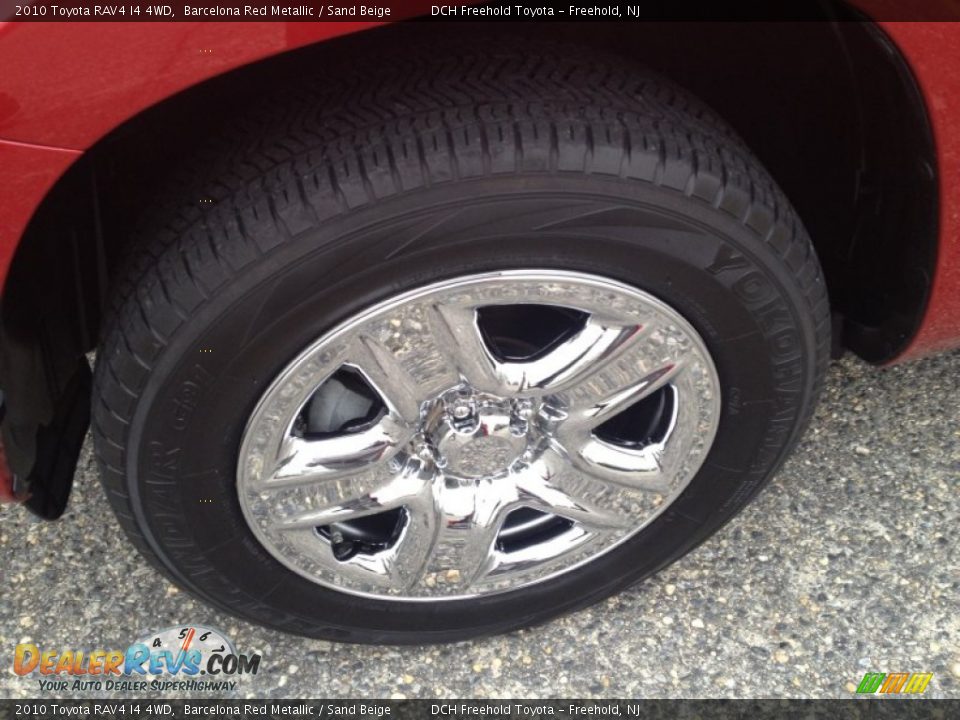 2010 Toyota RAV4 I4 4WD Barcelona Red Metallic / Sand Beige Photo #8