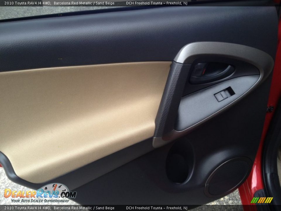 2010 Toyota RAV4 I4 4WD Barcelona Red Metallic / Sand Beige Photo #9