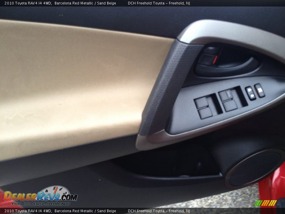 2010 Toyota RAV4 I4 4WD Barcelona Red Metallic / Sand Beige Photo #12