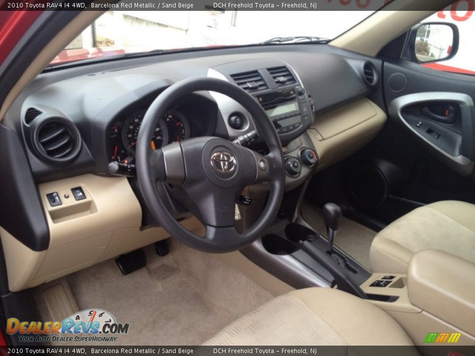 Sand Beige Interior - 2010 Toyota RAV4 I4 4WD Photo #13