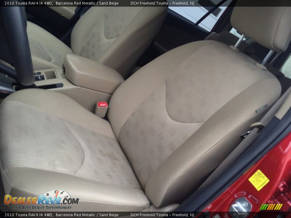 2010 Toyota RAV4 I4 4WD Barcelona Red Metallic / Sand Beige Photo #15