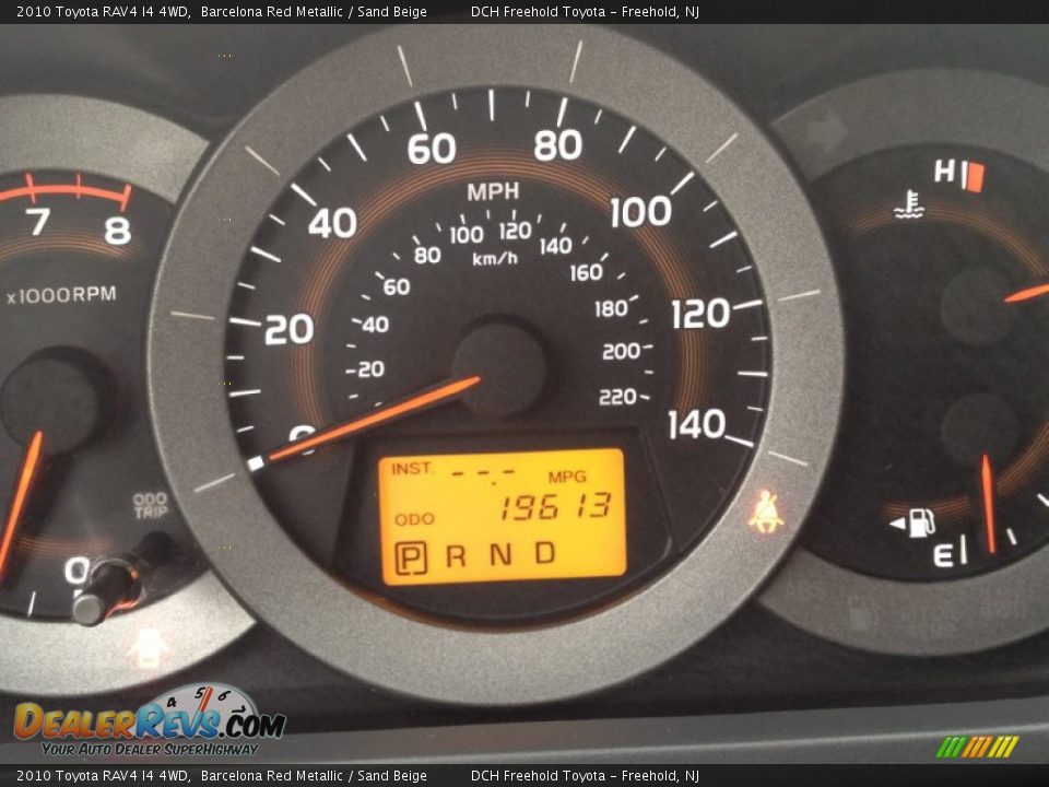 2010 Toyota RAV4 I4 4WD Barcelona Red Metallic / Sand Beige Photo #19