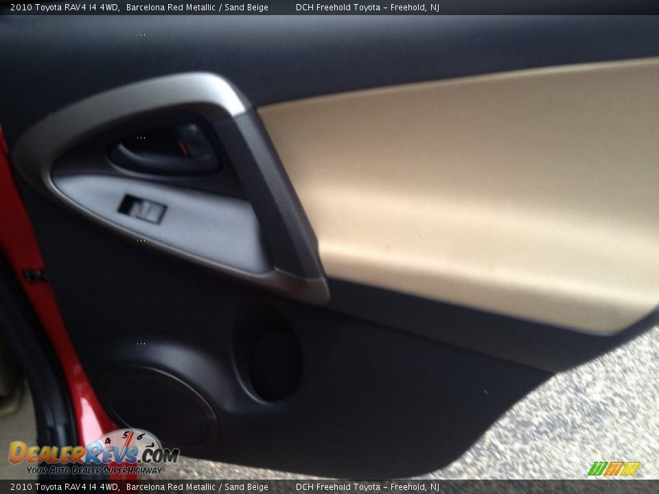 2010 Toyota RAV4 I4 4WD Barcelona Red Metallic / Sand Beige Photo #23