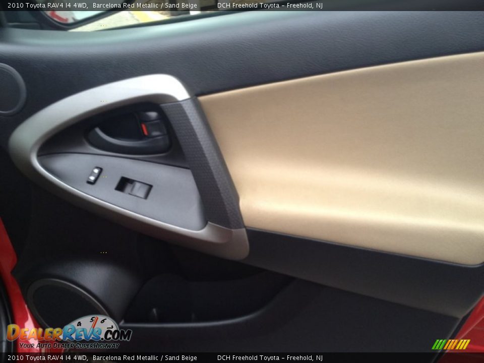 2010 Toyota RAV4 I4 4WD Barcelona Red Metallic / Sand Beige Photo #27