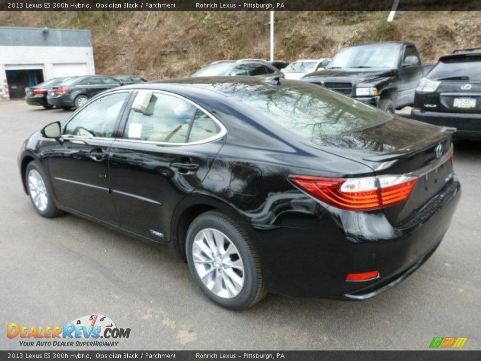 2013 Lexus ES 300h Hybrid Obsidian Black / Parchment Photo #2