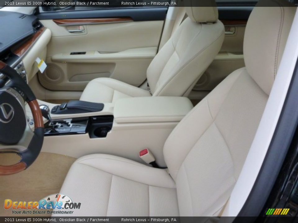 2013 Lexus ES 300h Hybrid Obsidian Black / Parchment Photo #10