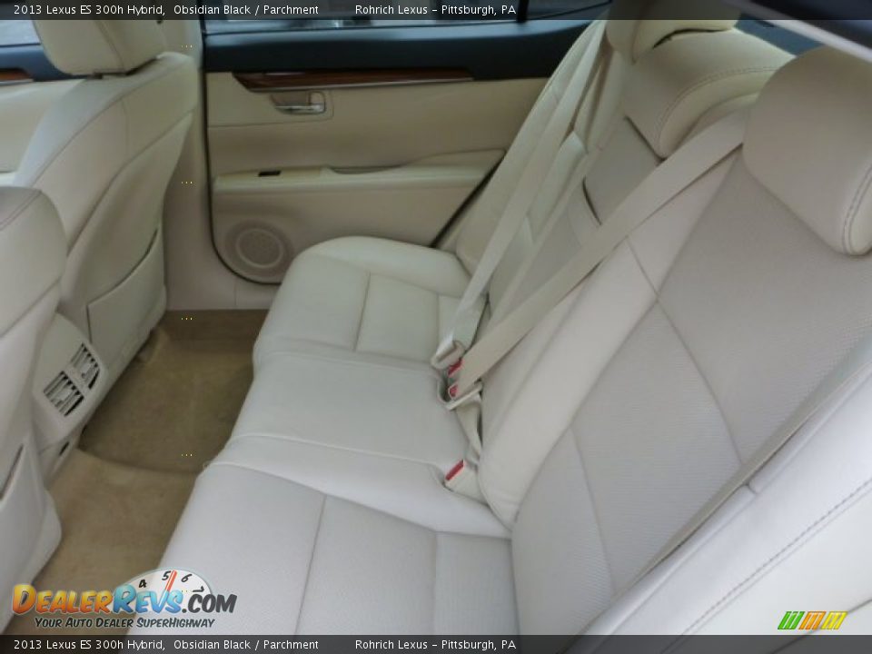 2013 Lexus ES 300h Hybrid Obsidian Black / Parchment Photo #11