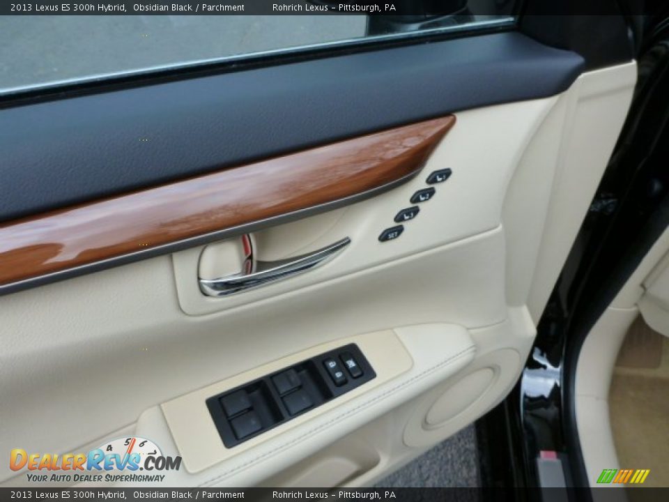 2013 Lexus ES 300h Hybrid Obsidian Black / Parchment Photo #14