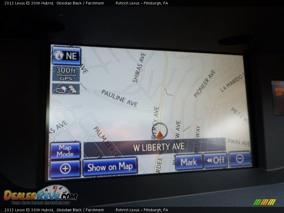 2013 Lexus ES 300h Hybrid Obsidian Black / Parchment Photo #16