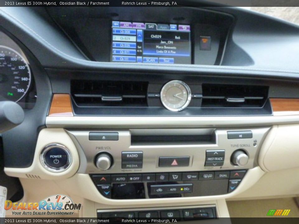 2013 Lexus ES 300h Hybrid Obsidian Black / Parchment Photo #18