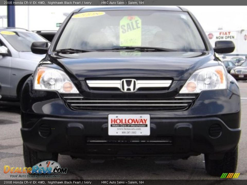 2008 Honda CR-V EX 4WD Nighthawk Black Pearl / Ivory Photo #2