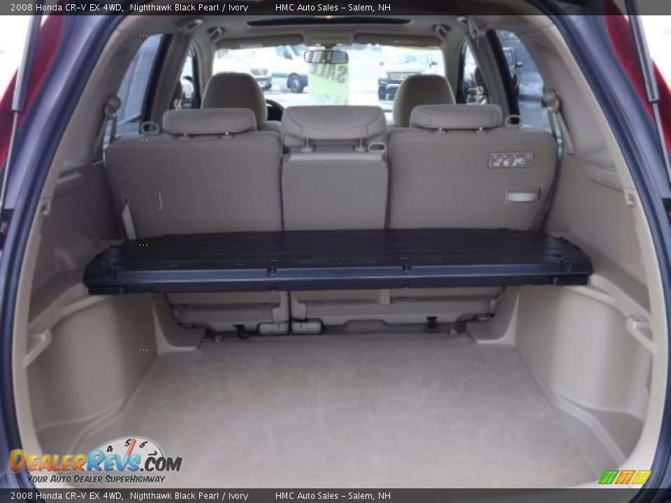 2008 Honda CR-V EX 4WD Nighthawk Black Pearl / Ivory Photo #7