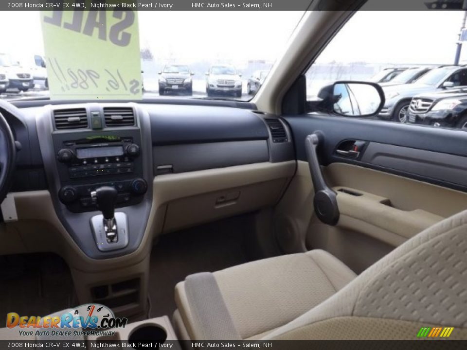 2008 Honda CR-V EX 4WD Nighthawk Black Pearl / Ivory Photo #9