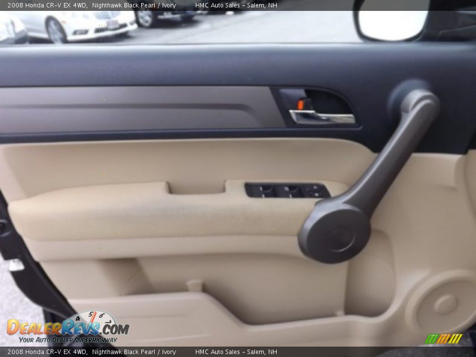 2008 Honda CR-V EX 4WD Nighthawk Black Pearl / Ivory Photo #11