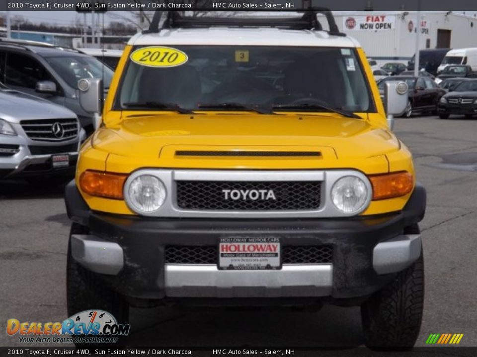 2010 Toyota FJ Cruiser 4WD Sun Fusion Yellow / Dark Charcoal Photo #2