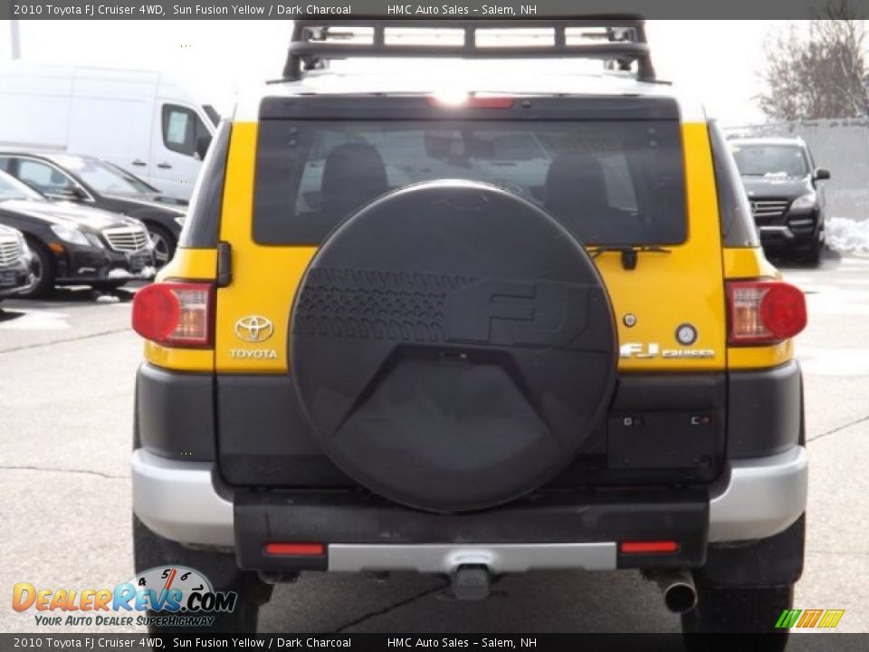 2010 Toyota FJ Cruiser 4WD Sun Fusion Yellow / Dark Charcoal Photo #4