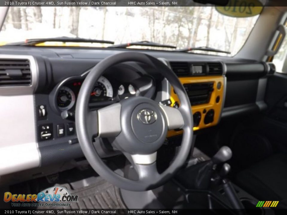 2010 Toyota FJ Cruiser 4WD Sun Fusion Yellow / Dark Charcoal Photo #9