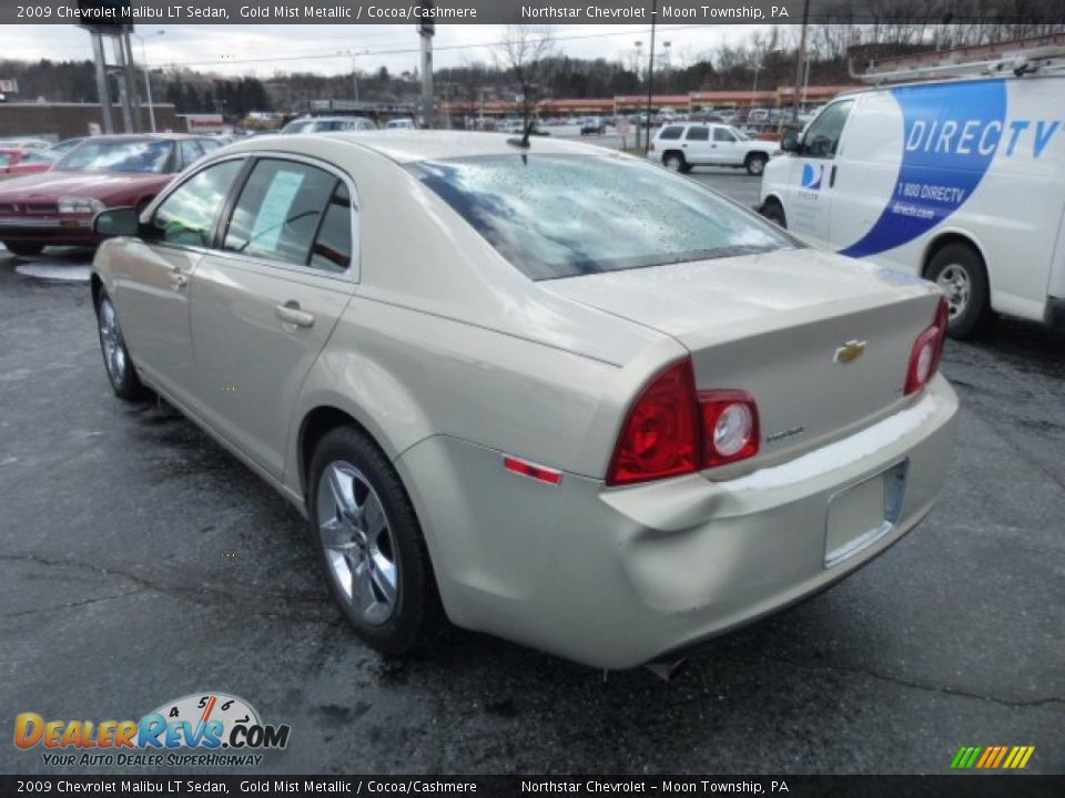 2009 Chevrolet Malibu LT Sedan Gold Mist Metallic / Cocoa/Cashmere Photo #5