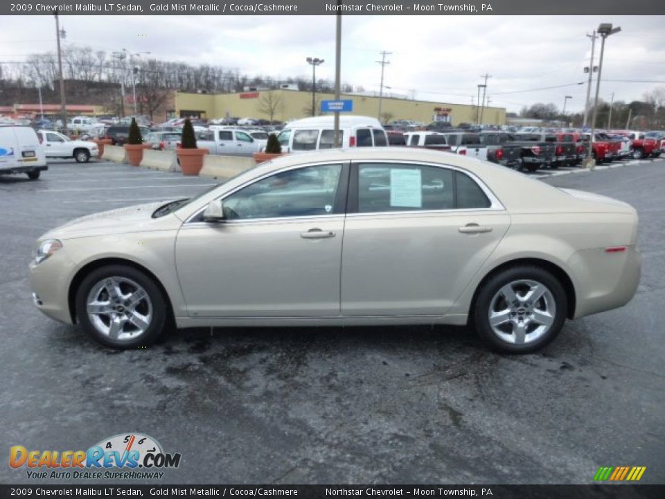 2009 Chevrolet Malibu LT Sedan Gold Mist Metallic / Cocoa/Cashmere Photo #6