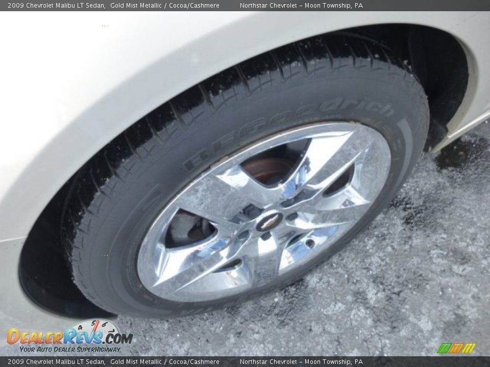 2009 Chevrolet Malibu LT Sedan Gold Mist Metallic / Cocoa/Cashmere Photo #9