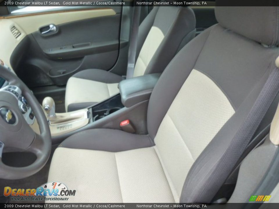 2009 Chevrolet Malibu LT Sedan Gold Mist Metallic / Cocoa/Cashmere Photo #10
