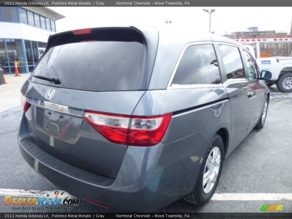 2011 Honda Odyssey LX Polished Metal Metallic / Gray Photo #3