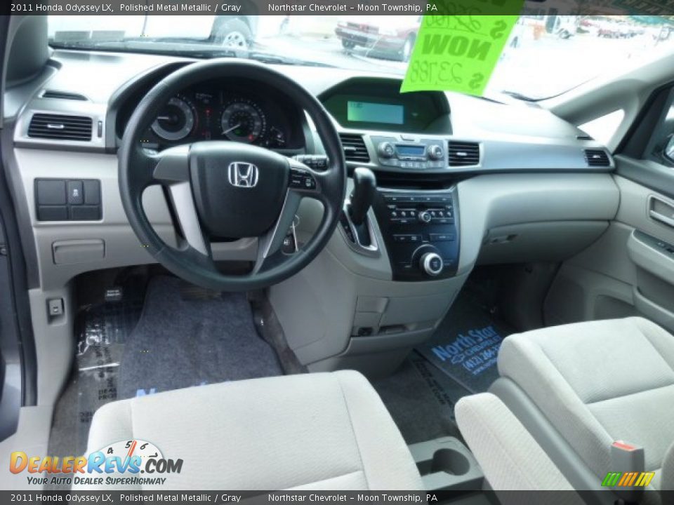 2011 Honda Odyssey LX Polished Metal Metallic / Gray Photo #13