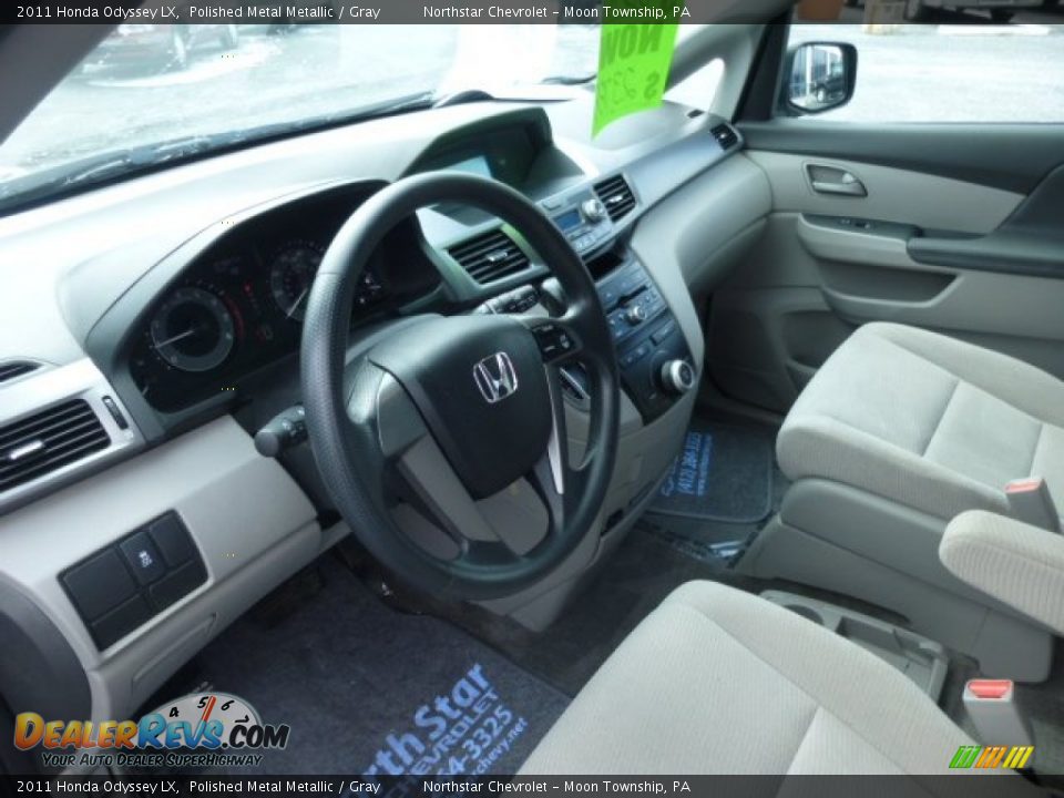 2011 Honda Odyssey LX Polished Metal Metallic / Gray Photo #16