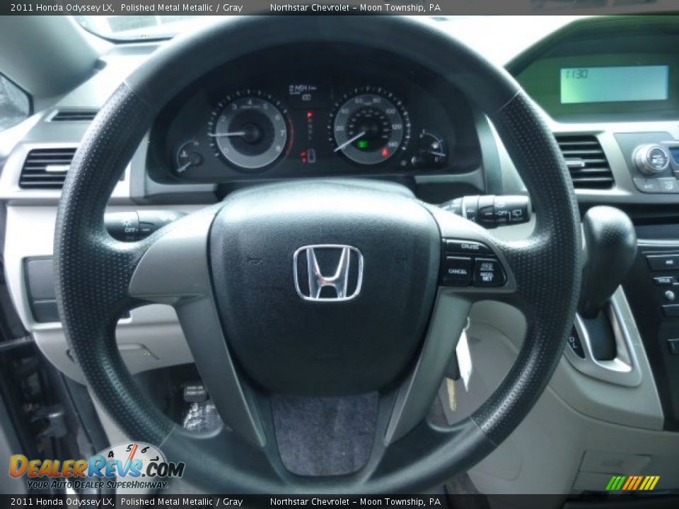 2011 Honda Odyssey LX Polished Metal Metallic / Gray Photo #17