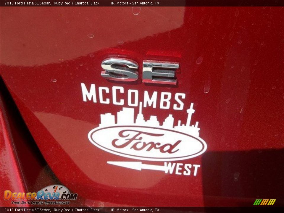 2013 Ford Fiesta SE Sedan Ruby Red / Charcoal Black Photo #6