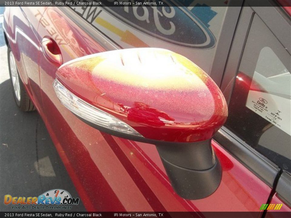 2013 Ford Fiesta SE Sedan Ruby Red / Charcoal Black Photo #12