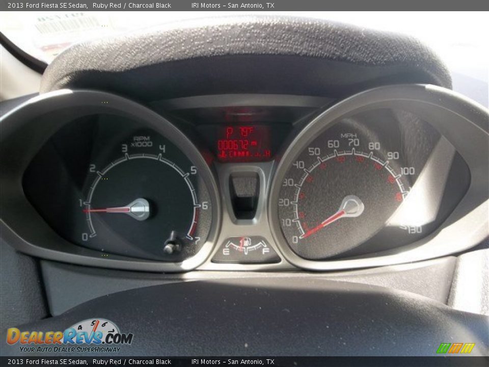 2013 Ford Fiesta SE Sedan Ruby Red / Charcoal Black Photo #20