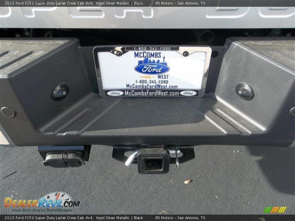 2013 Ford F250 Super Duty Lariat Crew Cab 4x4 Ingot Silver Metallic / Black Photo #5