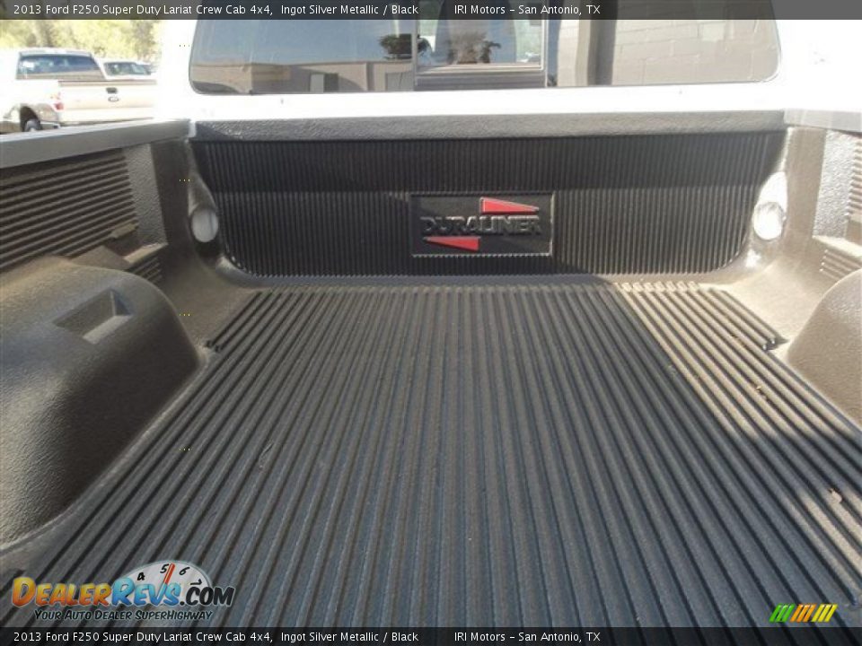 2013 Ford F250 Super Duty Lariat Crew Cab 4x4 Ingot Silver Metallic / Black Photo #6