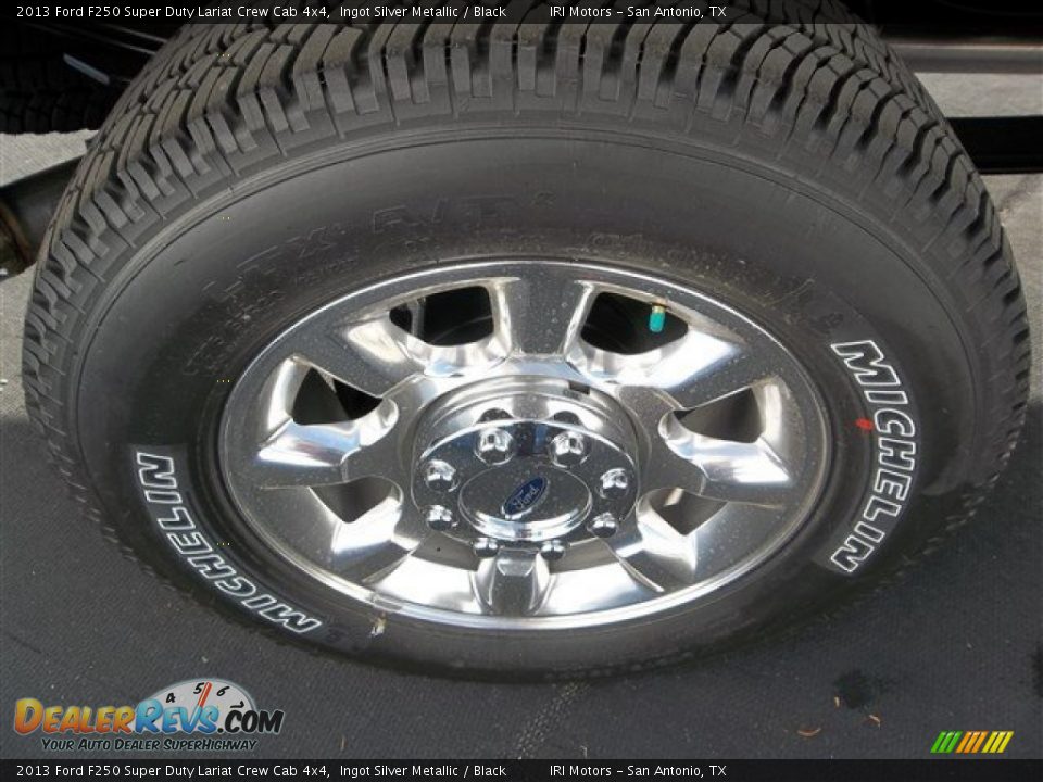 2013 Ford F250 Super Duty Lariat Crew Cab 4x4 Ingot Silver Metallic / Black Photo #8