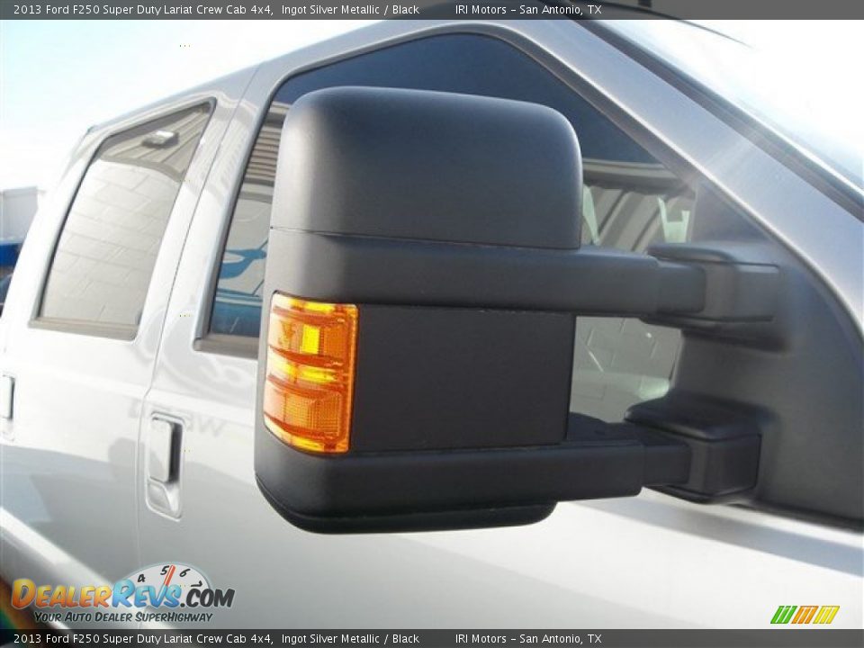 2013 Ford F250 Super Duty Lariat Crew Cab 4x4 Ingot Silver Metallic / Black Photo #10