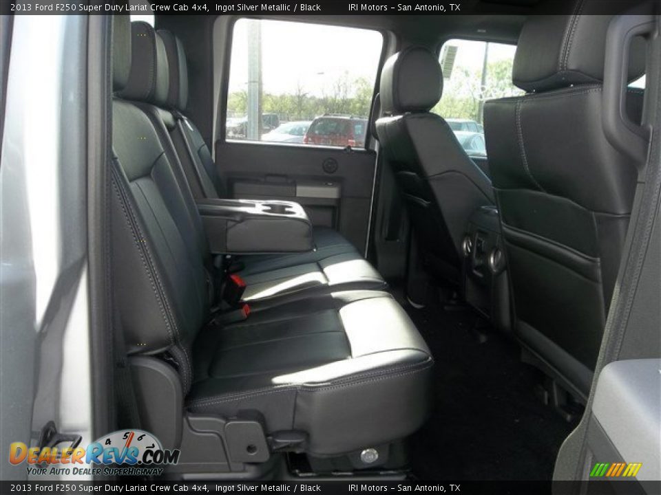 2013 Ford F250 Super Duty Lariat Crew Cab 4x4 Ingot Silver Metallic / Black Photo #16