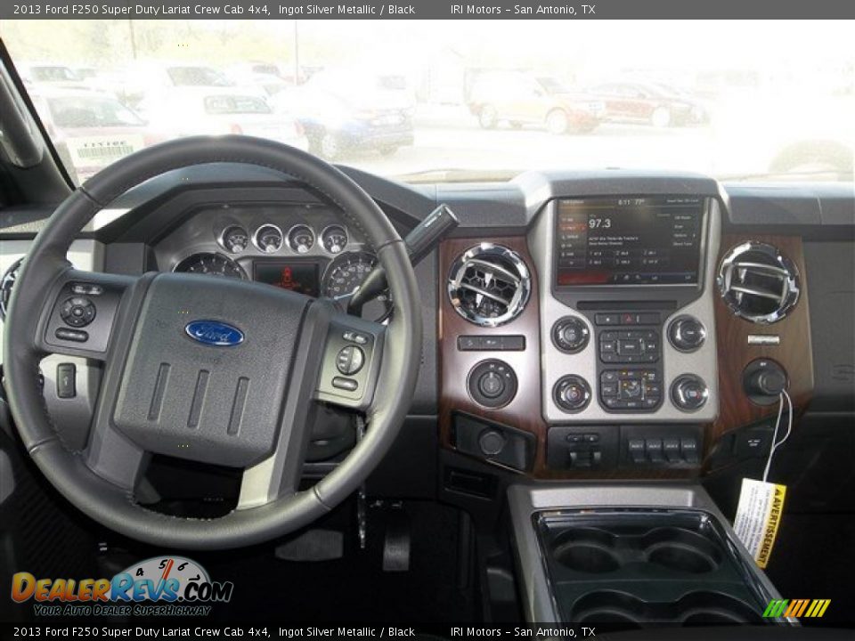 2013 Ford F250 Super Duty Lariat Crew Cab 4x4 Ingot Silver Metallic / Black Photo #20