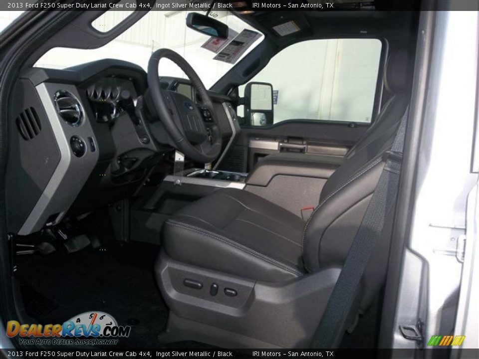 2013 Ford F250 Super Duty Lariat Crew Cab 4x4 Ingot Silver Metallic / Black Photo #23