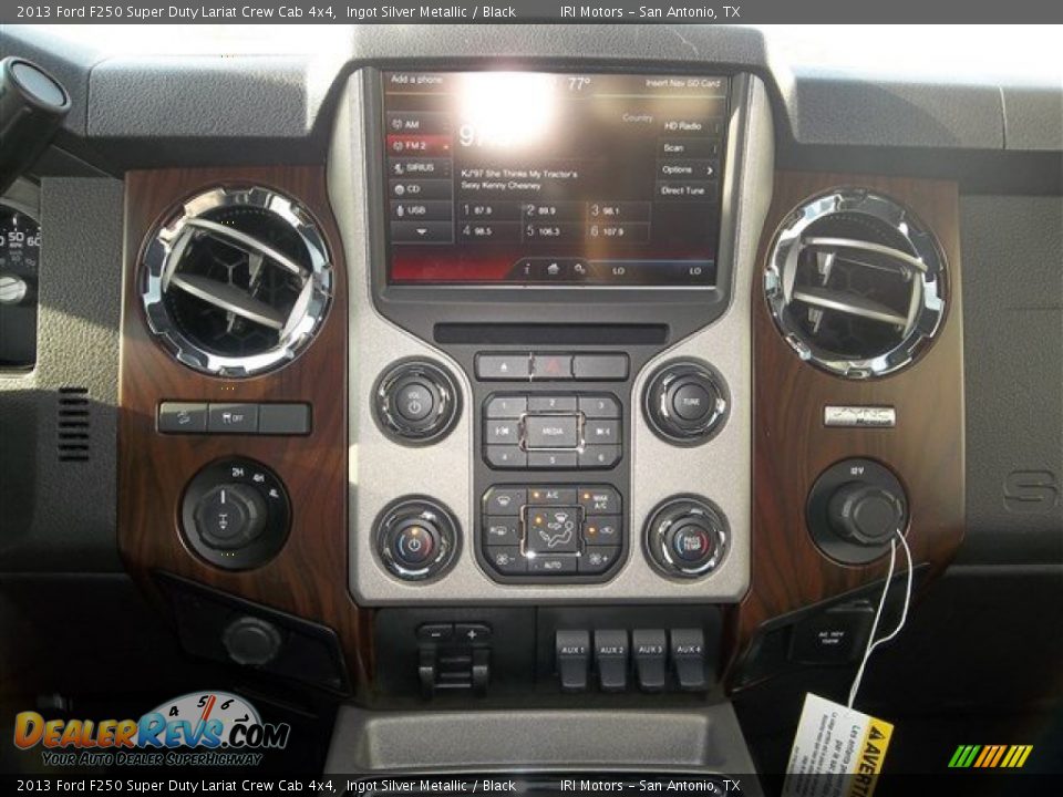 2013 Ford F250 Super Duty Lariat Crew Cab 4x4 Ingot Silver Metallic / Black Photo #26