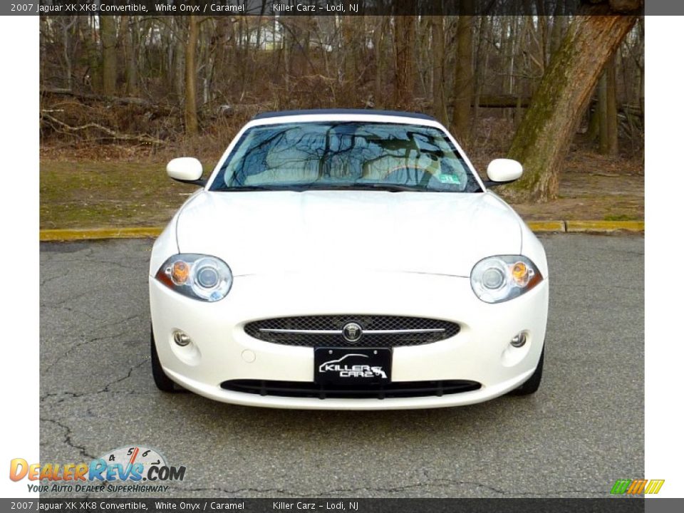 2007 Jaguar XK XK8 Convertible White Onyx / Caramel Photo #2