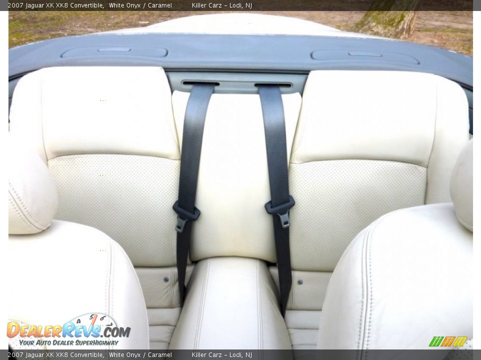 2007 Jaguar XK XK8 Convertible White Onyx / Caramel Photo #9