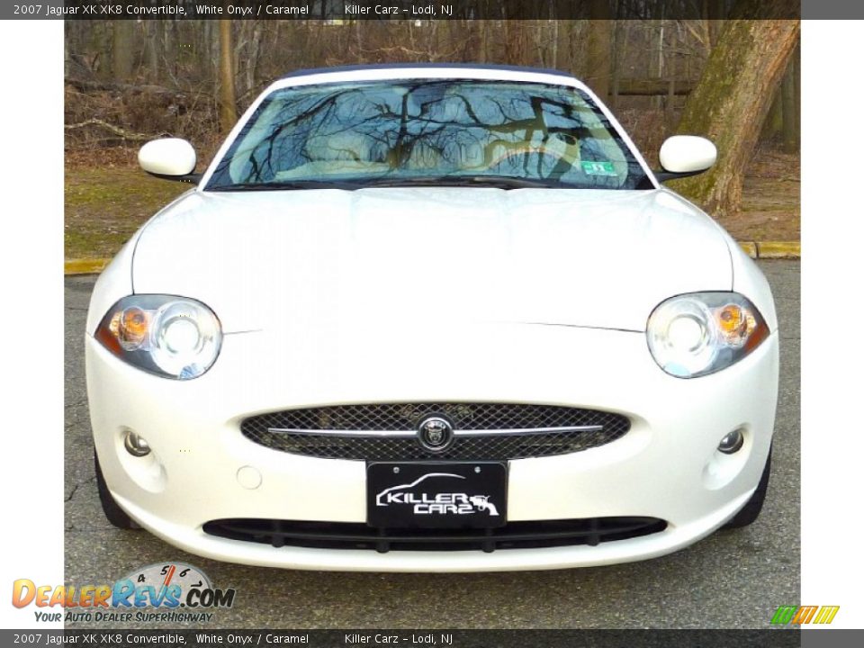 2007 Jaguar XK XK8 Convertible White Onyx / Caramel Photo #10