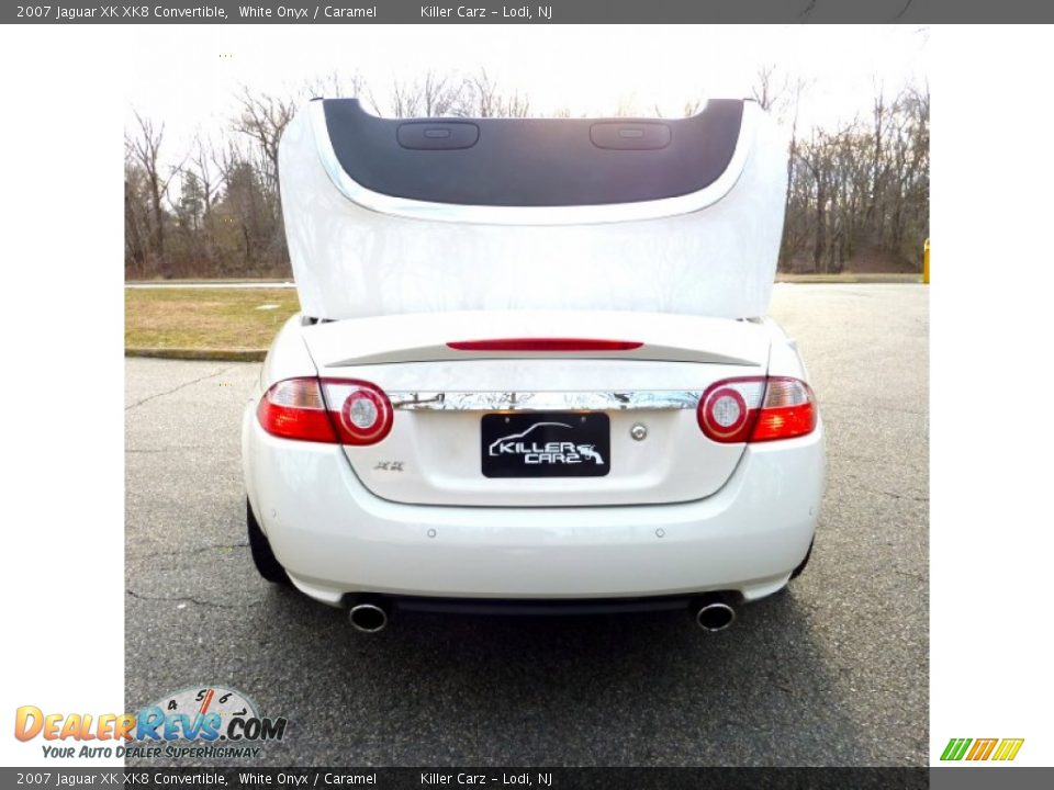 2007 Jaguar XK XK8 Convertible White Onyx / Caramel Photo #16
