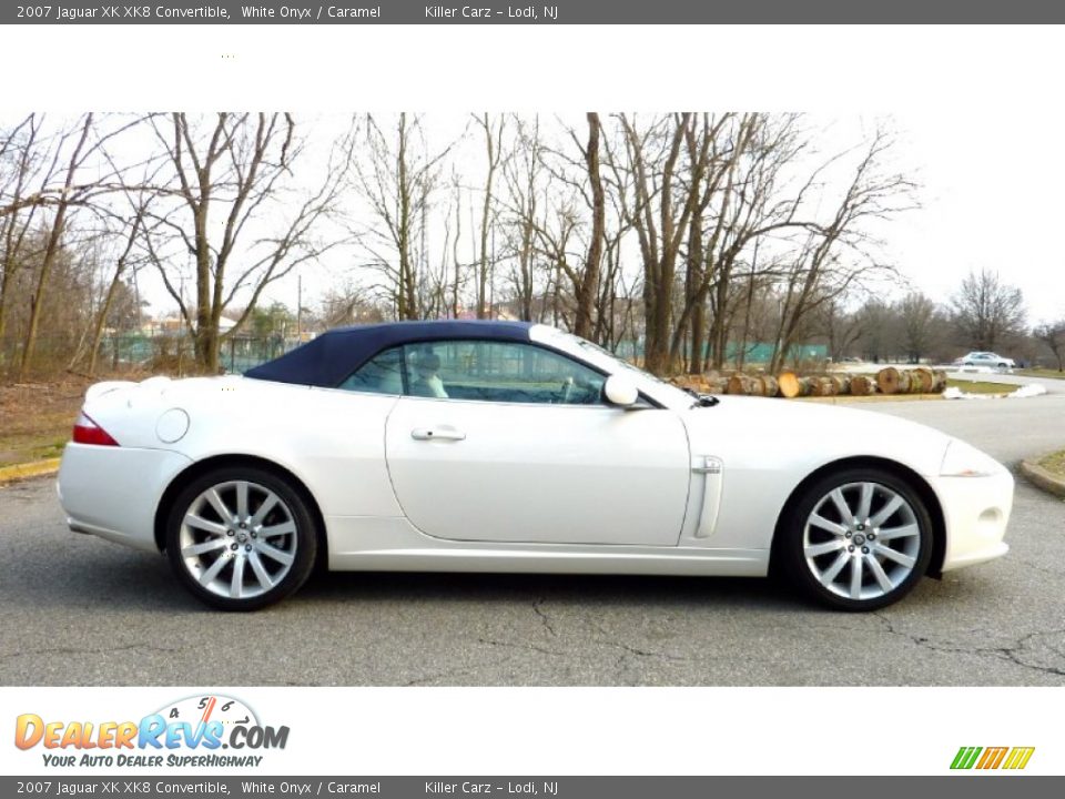 2007 Jaguar XK XK8 Convertible White Onyx / Caramel Photo #19
